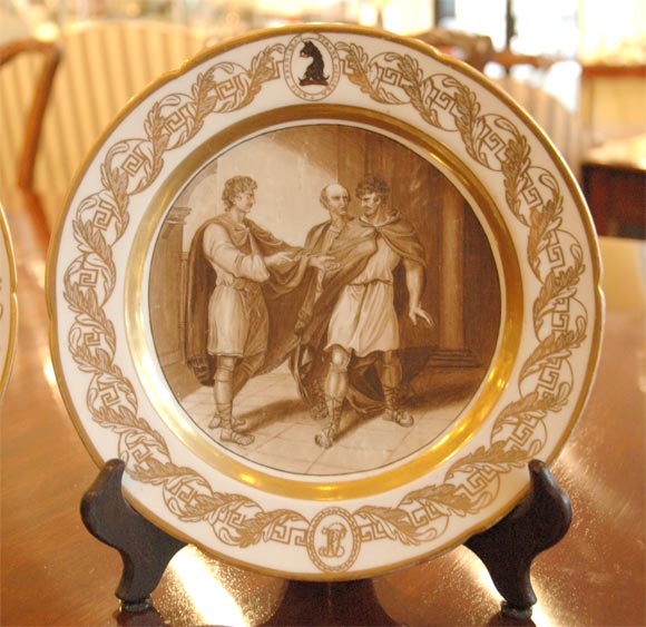 Pair of Early 19th c. Coalport Armorial Plates